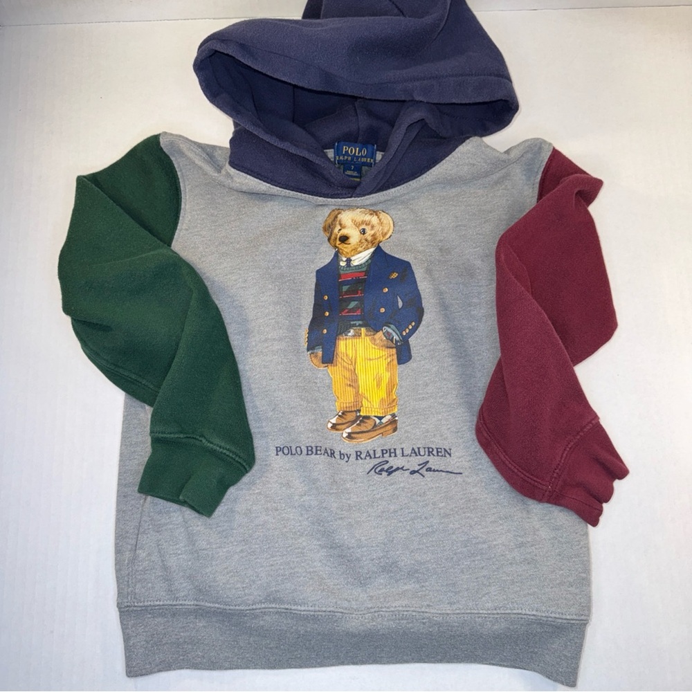 Polo by Ralph Lauren Multicolor Bear Graphic Hoodie